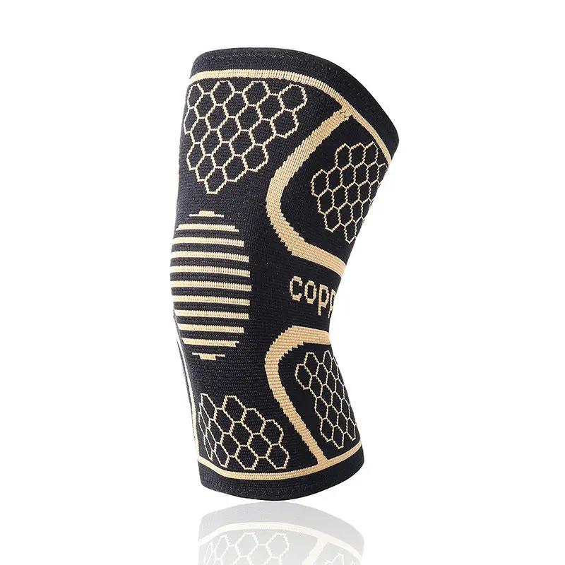 Sports knee pads moisture wicking deodorizing copper ion knee pads basketball hiking running copper fiber knee pads by Oz-Direct.com
