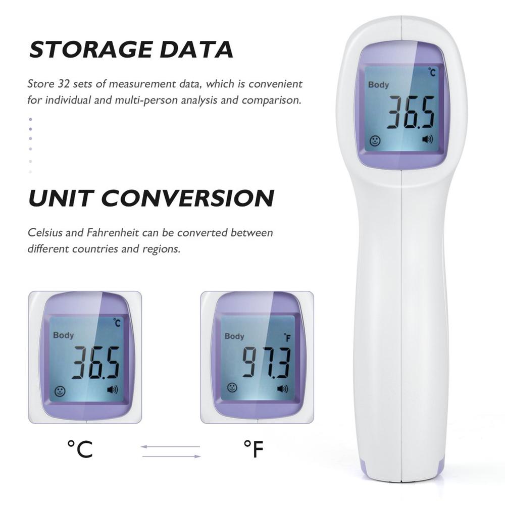 Non-Contact Adult Kids Body Forehead Infrared Thermometer Gun Medical Digital Thermometer Laser Temperature Measurement Tool