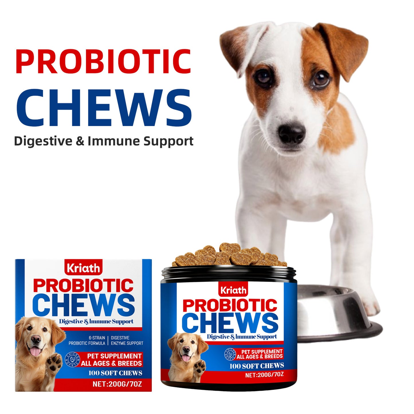 Dog probiotic soft granules