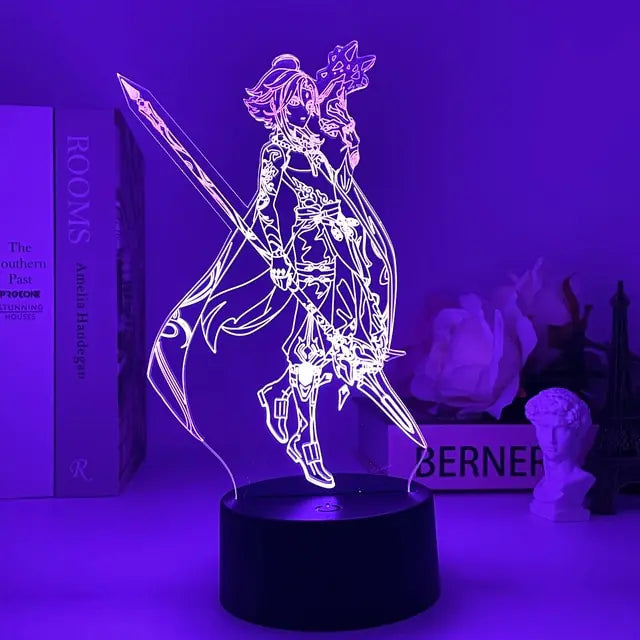 Genshin Impact Night Light 3D Illusion