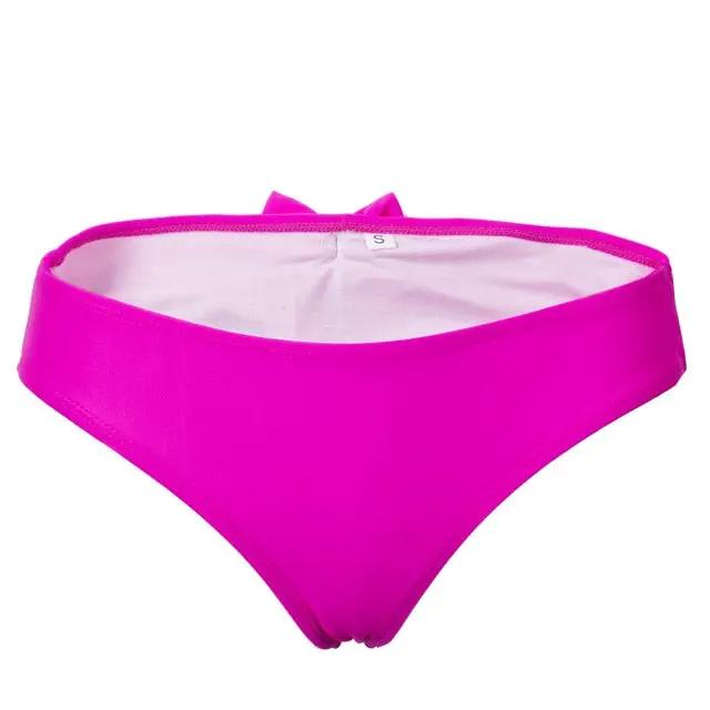 Womens Brazilian bowknot bikini bottom by eprolo, hot pink, size S-XL