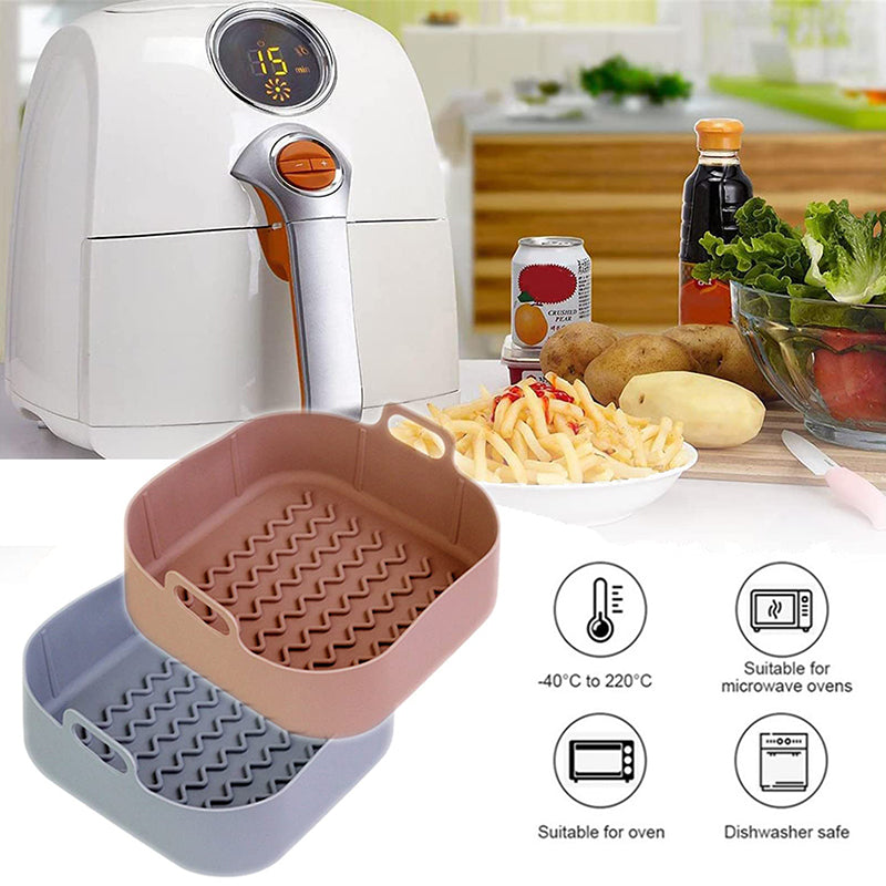 Air Fryer Accessories Air Fryer Silicone Pot Square Silicone Pot Holder Round Silicone Pot