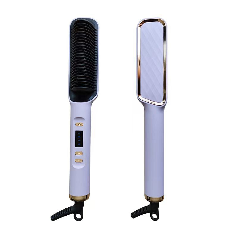 Straight Hair Comb, Lcd, Household Negative Ion Lazy Person Curling Stick, Dual Purpose Hair Salon, Electric Hair Straightener