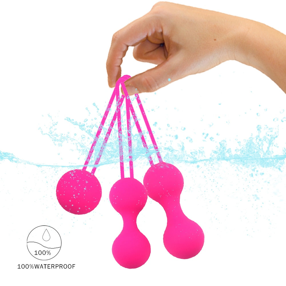 Kegel Balls Ben wa ball Silicone Vaginal Tighten Exercise Machine Smart Ball Geisha Ball Female Masturbation Sex Toys for Women