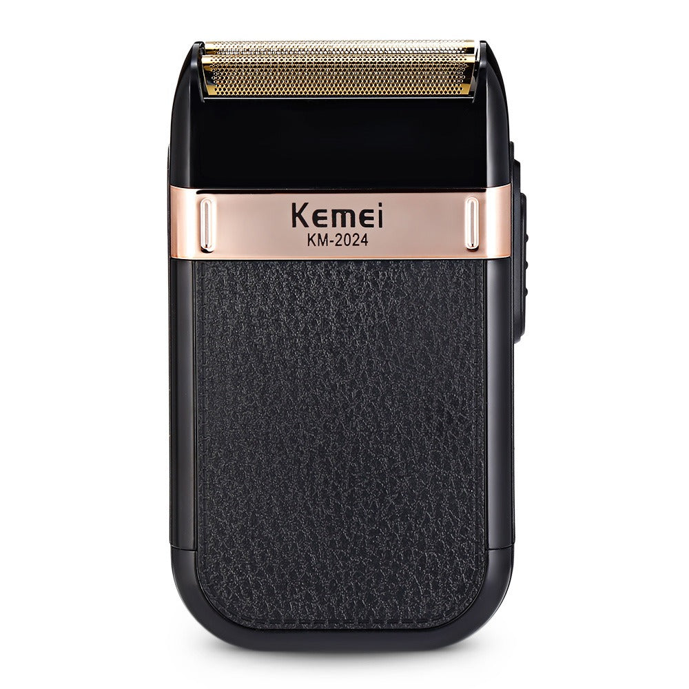 KM -2024 New USB Charging Reciprocating Double Mesh Razor Gold and Silver Knife Mesh Full Body Water Wash