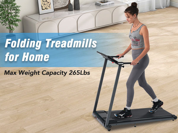 NEW Folding Treadmills Walking Pad Treadmill for Home Office -2.5HP Walking Treadmill with Incline Bluetooth Speaker!