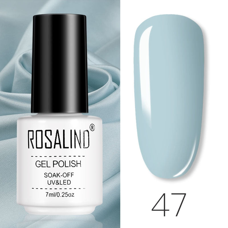 ROSALIND Gel Polish Set Manicure for Nails Semi Permanent Vernis top coat UV LED Gel Varnish Soak Off Nail Art Gel Nail Polish