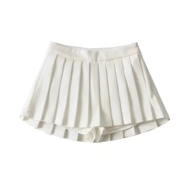 High Waist Side Zipper Skirt