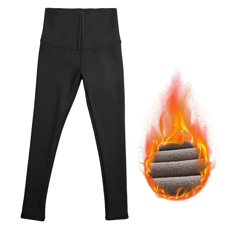 Solid High Wait Warm Leggings Women Breasted Sports Gym Girl Leggins Mujer Jogging Workout Casual Push Up Legging Fitness by eprolo