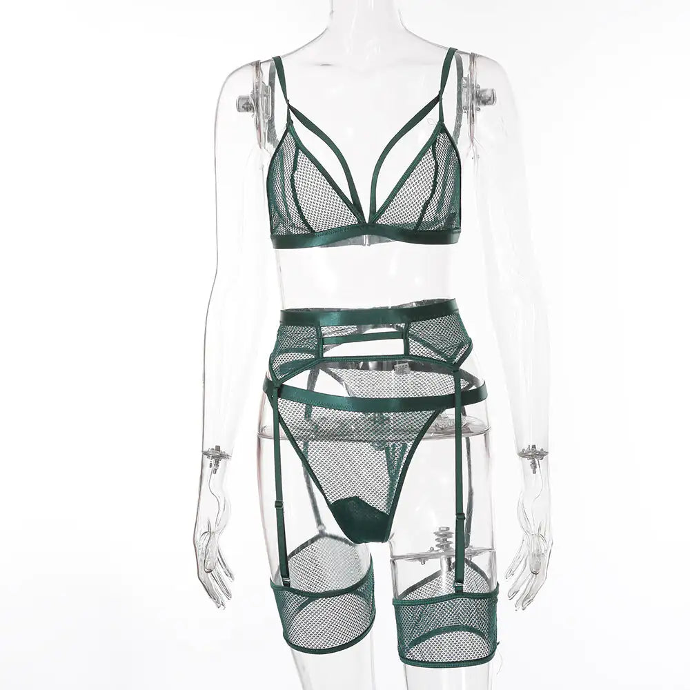 Sexy Five-Piece Set with Garter Holder