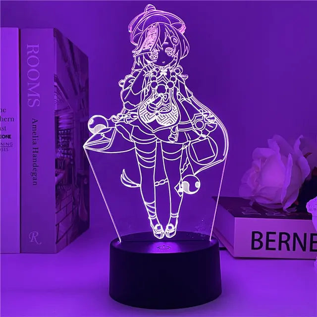 Genshin Impact Night Light 3D Illusion