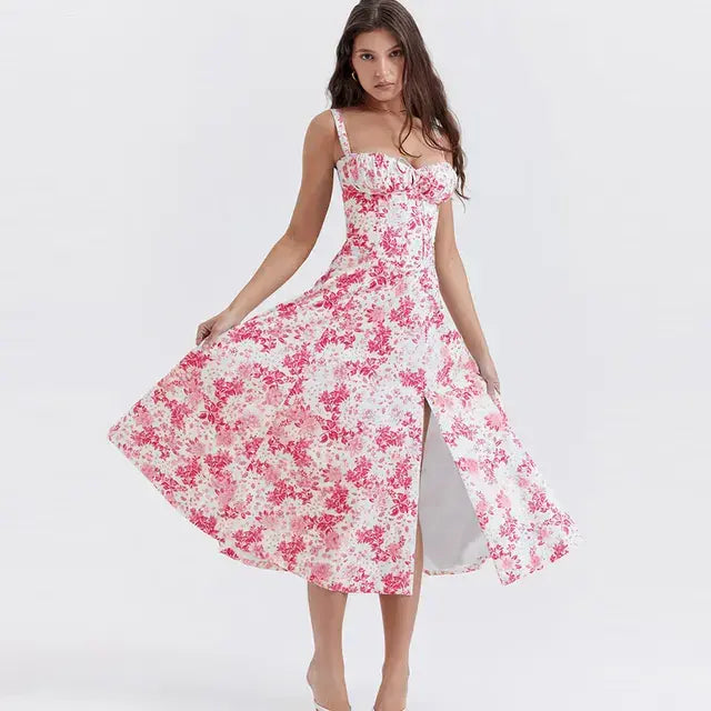 Summer Floral  A-line Dress