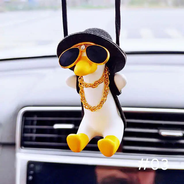 Car Pendant Cute Swinging Duck