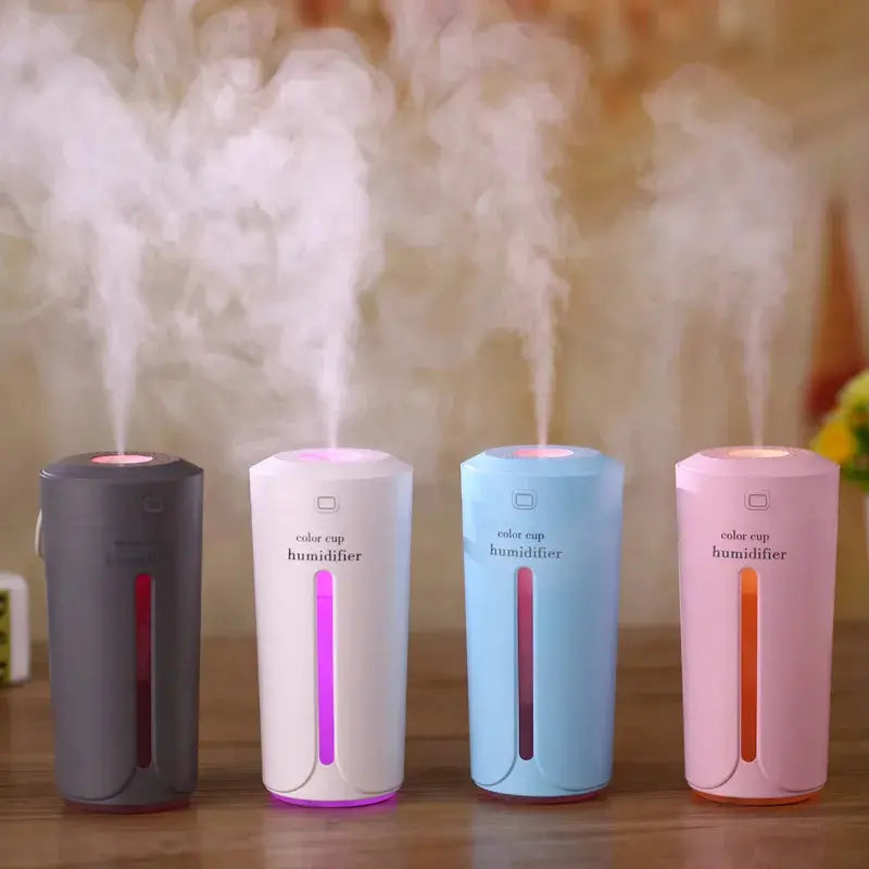 Ultrasonic Air Humidifier Essential Oil Diffuser With 7 Color Lights E ...
