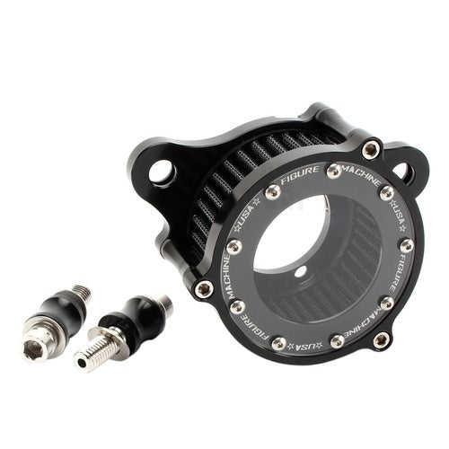 Motorcycle Accessories Modified CNC Aluminum Glass Transparent Classic Retro Air Filter