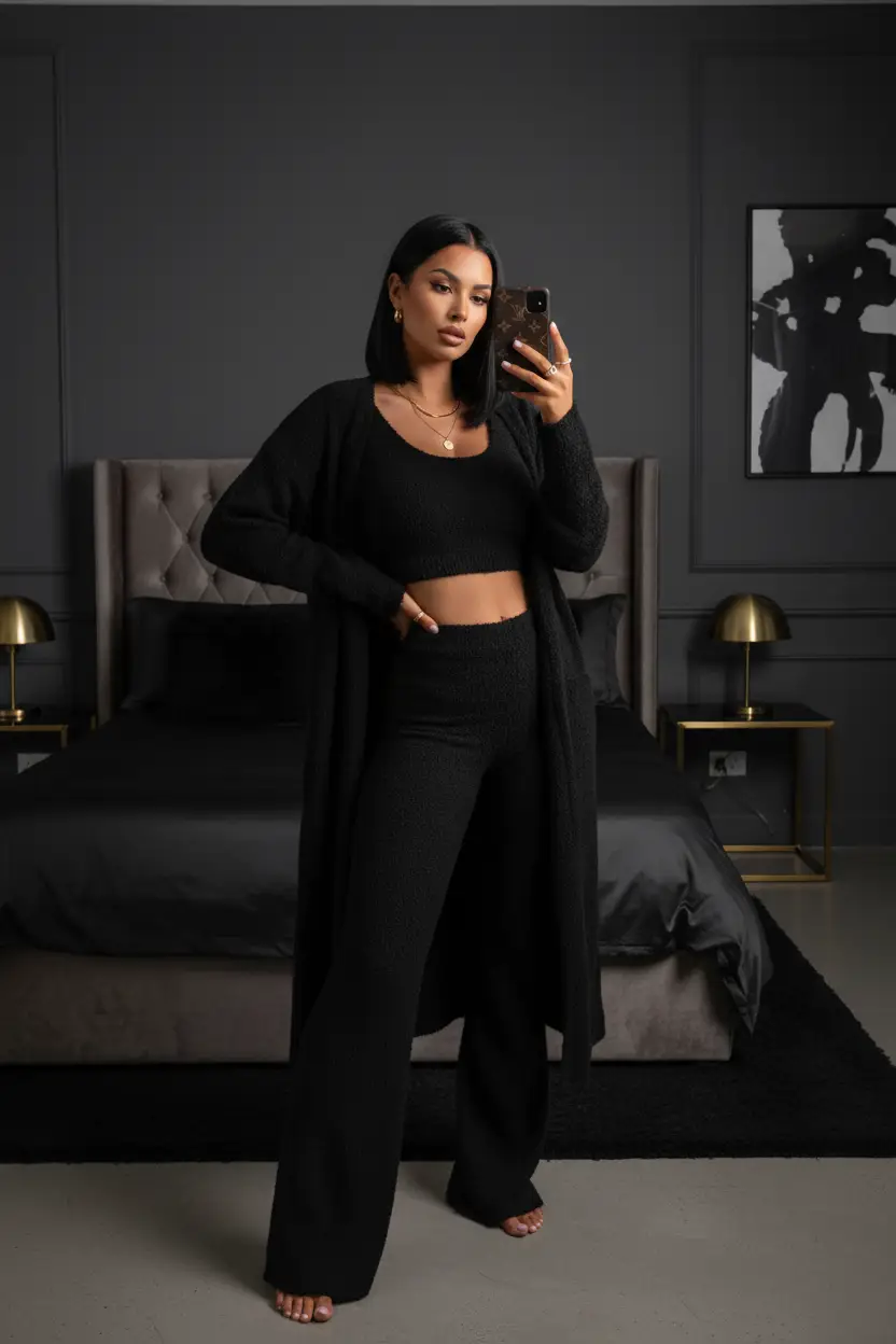 Women's Fleece Loungewear 3-Piece Set – Cosy Plush Tracksuit by Oz-Direct.com
