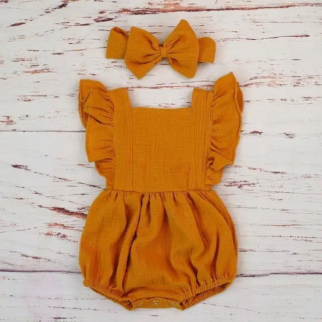 Organic Cotton Summer Baby Girl Clothes