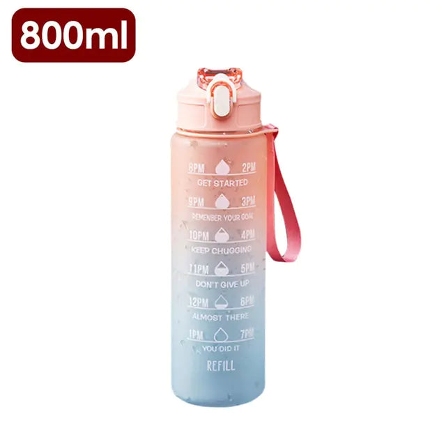 Water Bottle With Time Marker