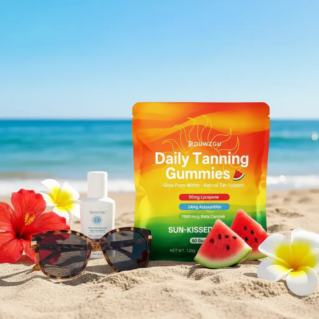 Sun Tanning Gummies – Natural Tan From Within (60 Tablets) by Oz-Direct.com