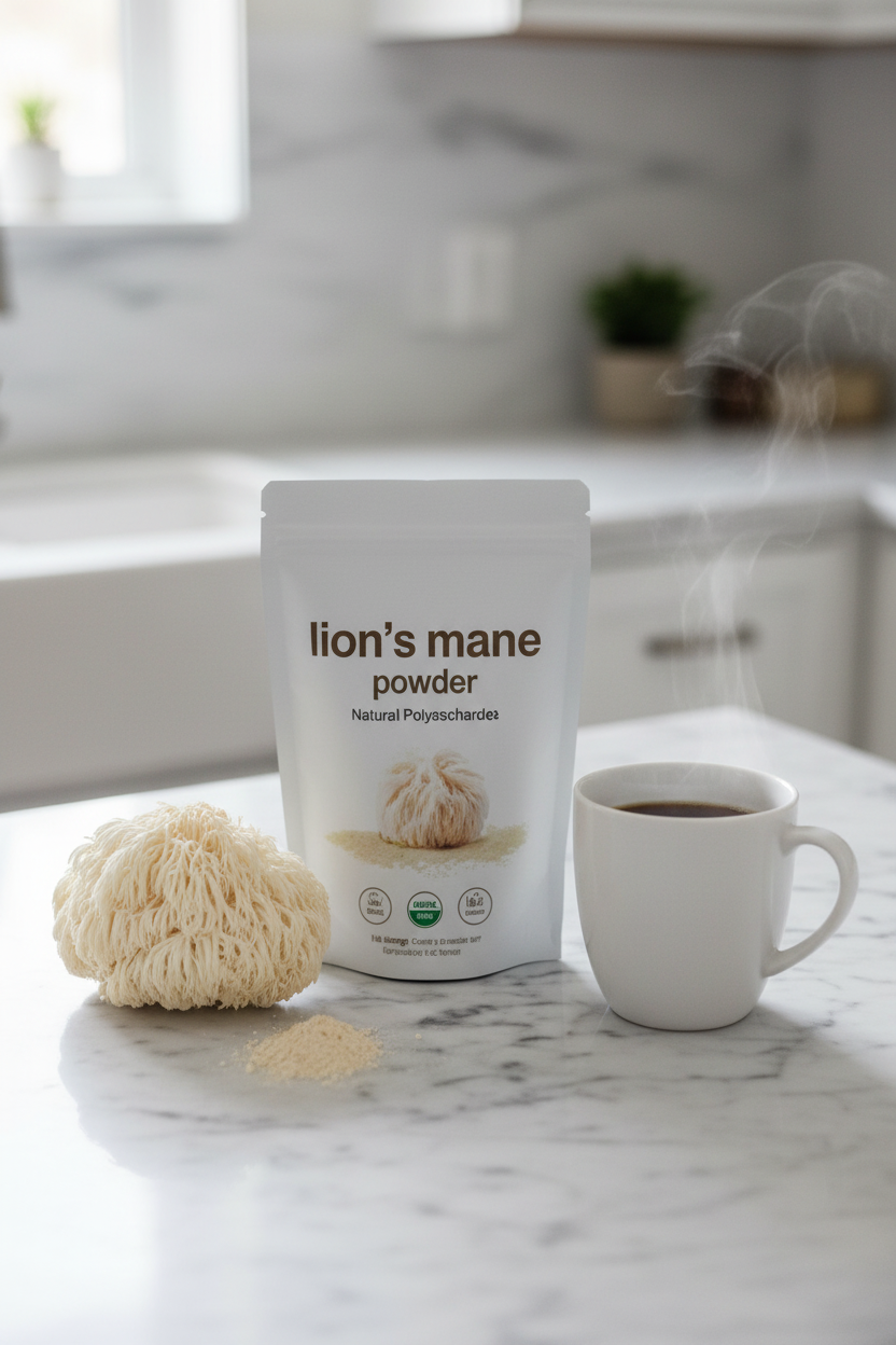 Lion's Mane Mushroom Powder – Natural Polysaccharides 454g by Oz-Direct.com