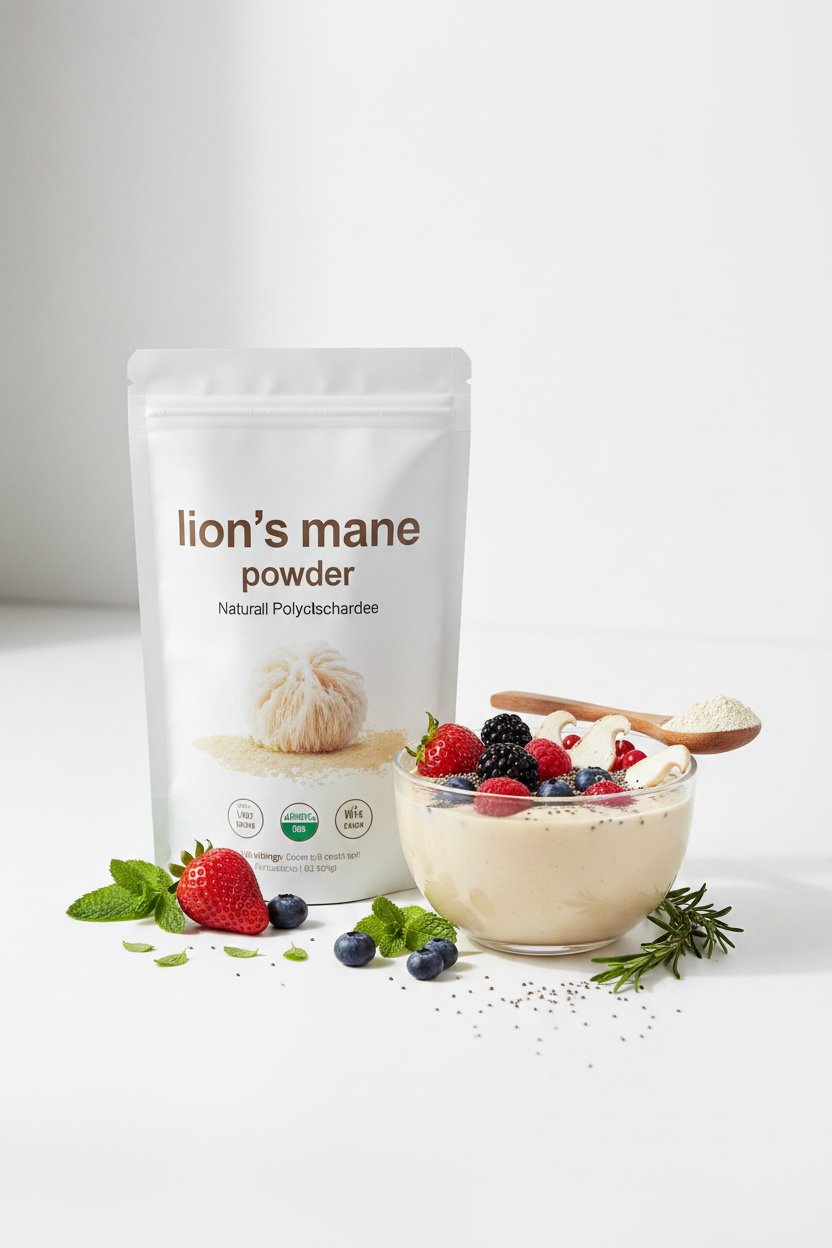 Lion's Mane Mushroom Powder – Natural Polysaccharides 454g by Oz-Direct.com