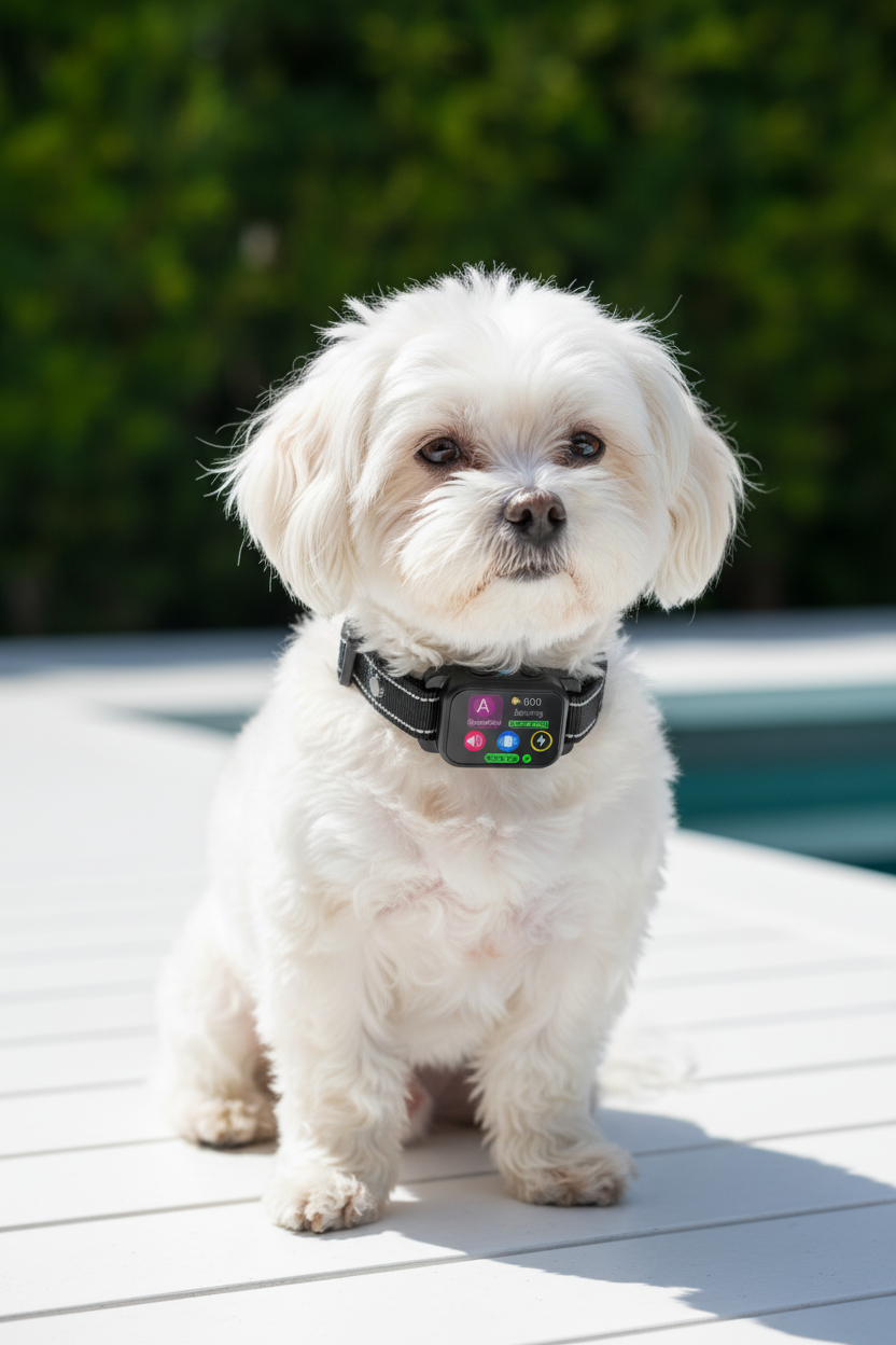Smart Bark Collar for Dogs – AI Vibration Sensor, LED Display, Rechargeable by Oz-Direct.com