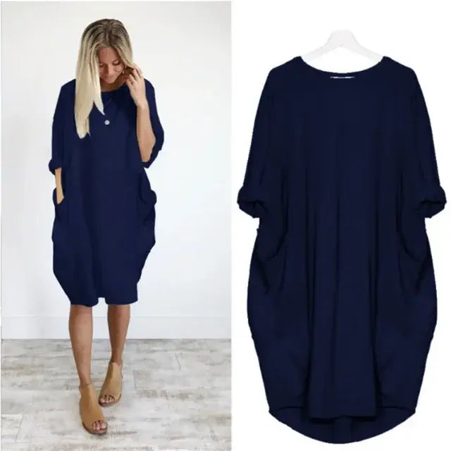 Maternity Loose Sleeve Dress