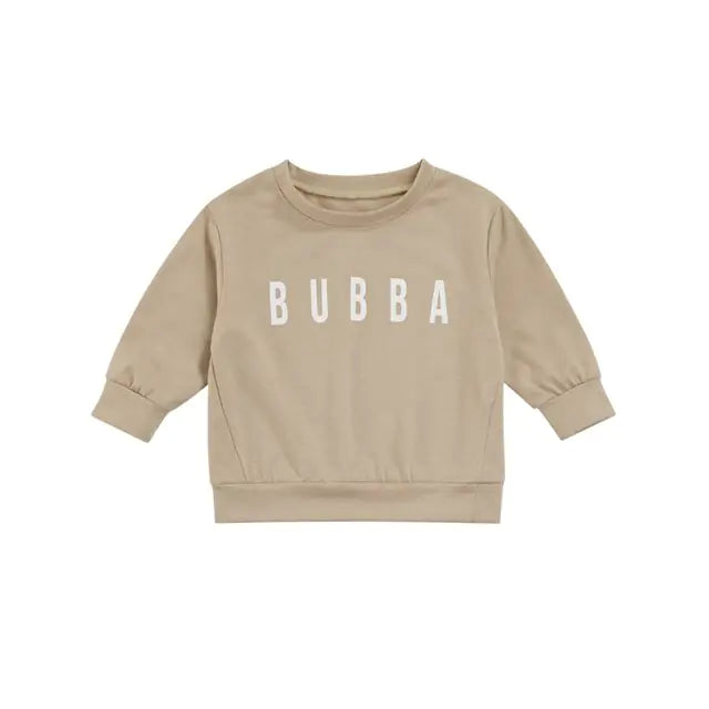 Toddler Solid Letter Print  Pullover