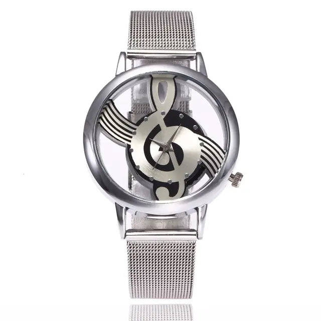 Women's Hollow Music Note Fashion Watch