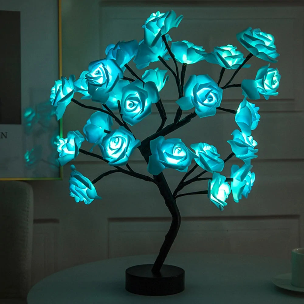 LED Rose Flower Table Lamp