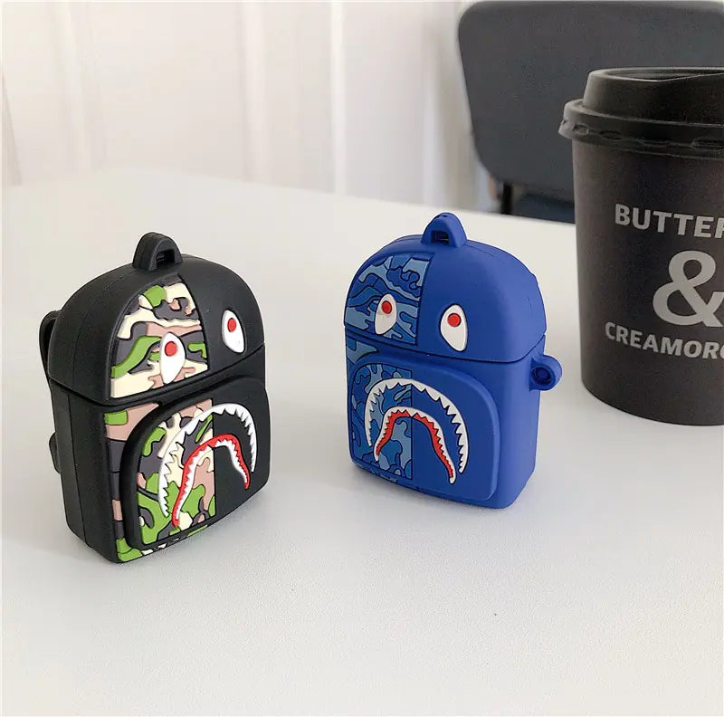 Creative Shark Backpack AirPods Case