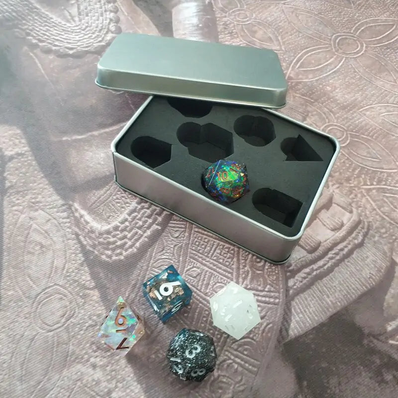 Mini Planet Dice Tin Box