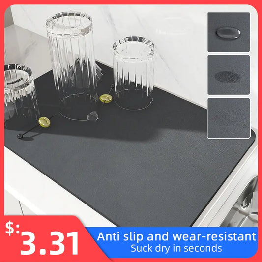 Drain Pad Rubber Dish Drying Mat