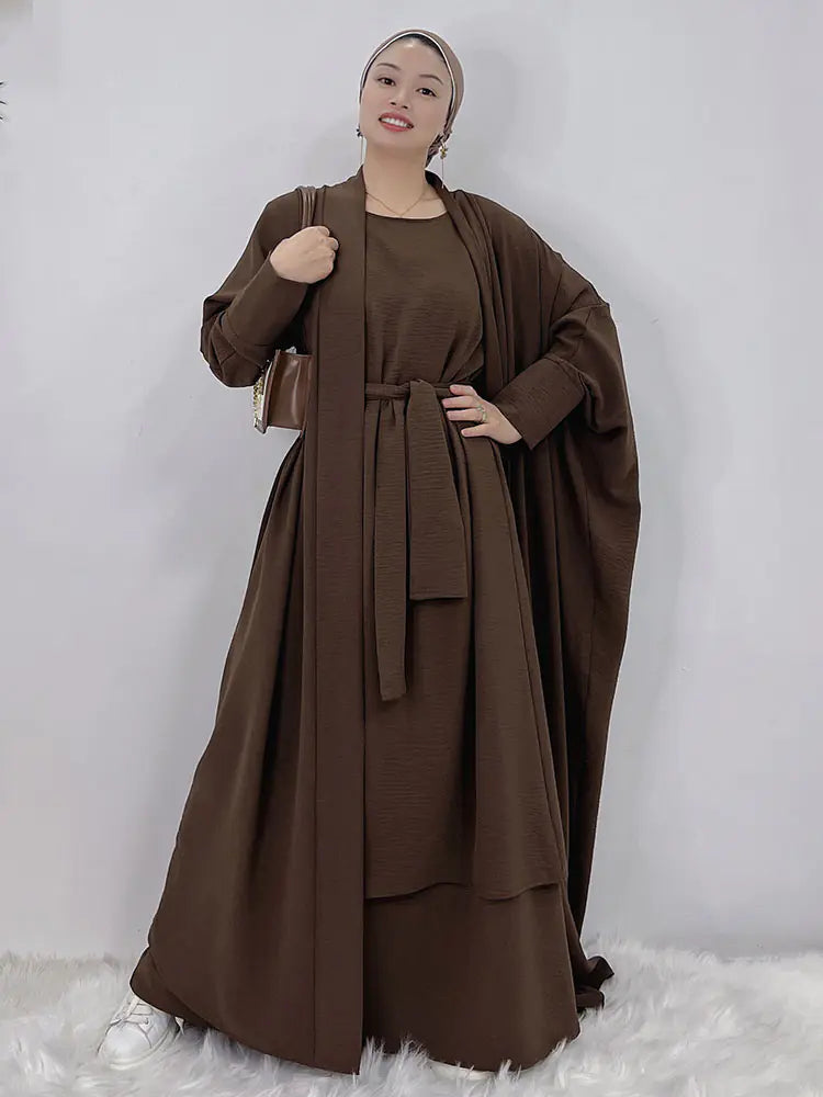 Women's Abaya Long Dress Set