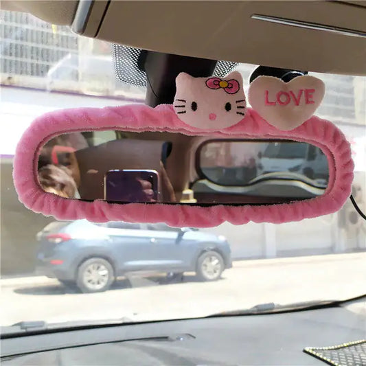 Plush Car Rear View Mirror