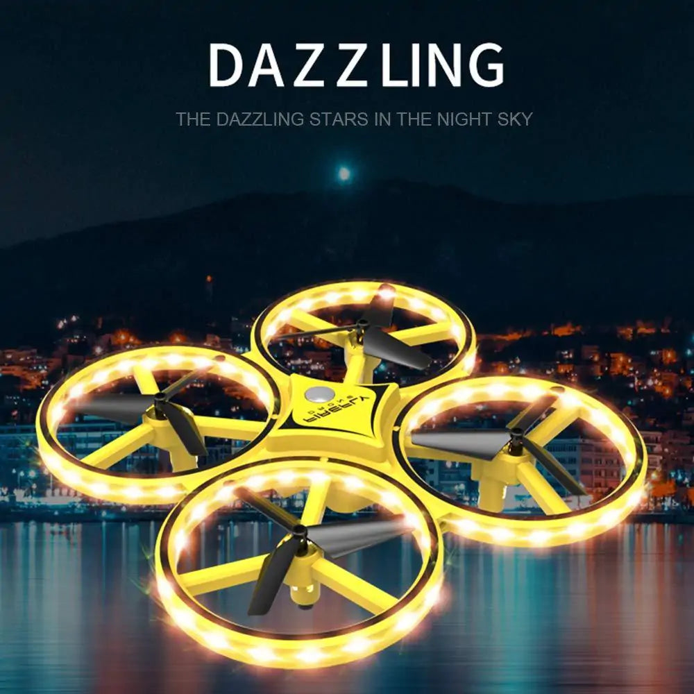 Dazzling Mini Helicopter UFO RC Drone Toy