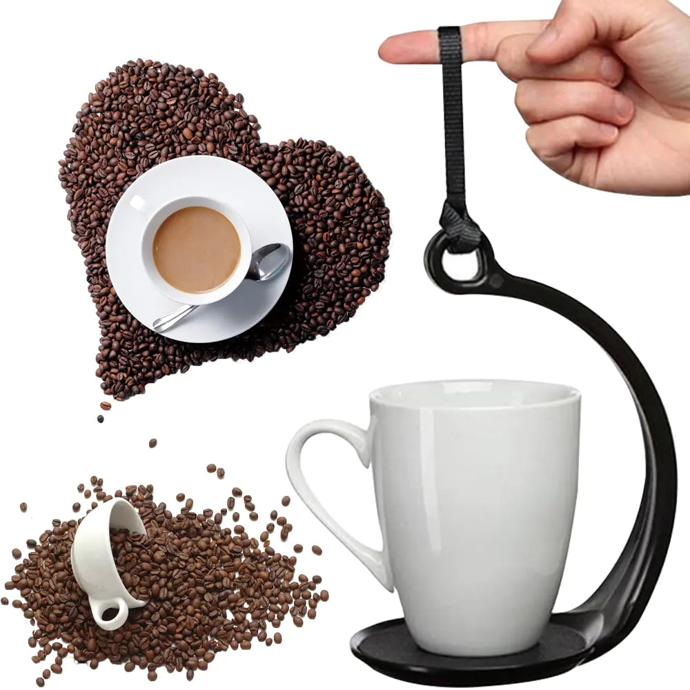 Spill Stopper Mug Holder with Rubber Coaster