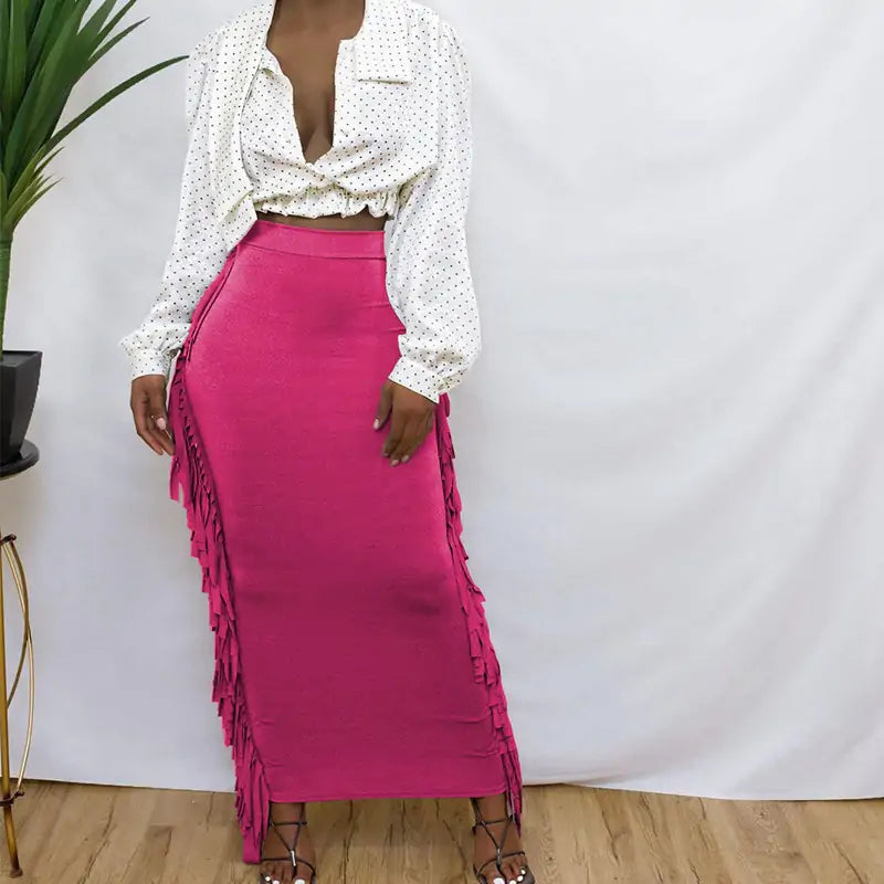 Tassel Long Skirt