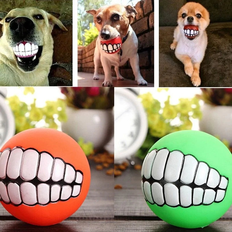 Pet Ball Teeth Silicon Chew Toys for Large Breeds