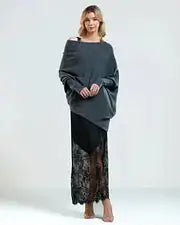 Off Shoulder Draped Jumper