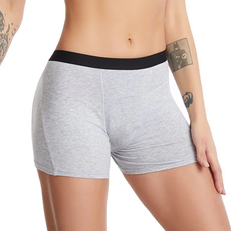 Cotton Physiological Menstrual Boxer Briefs