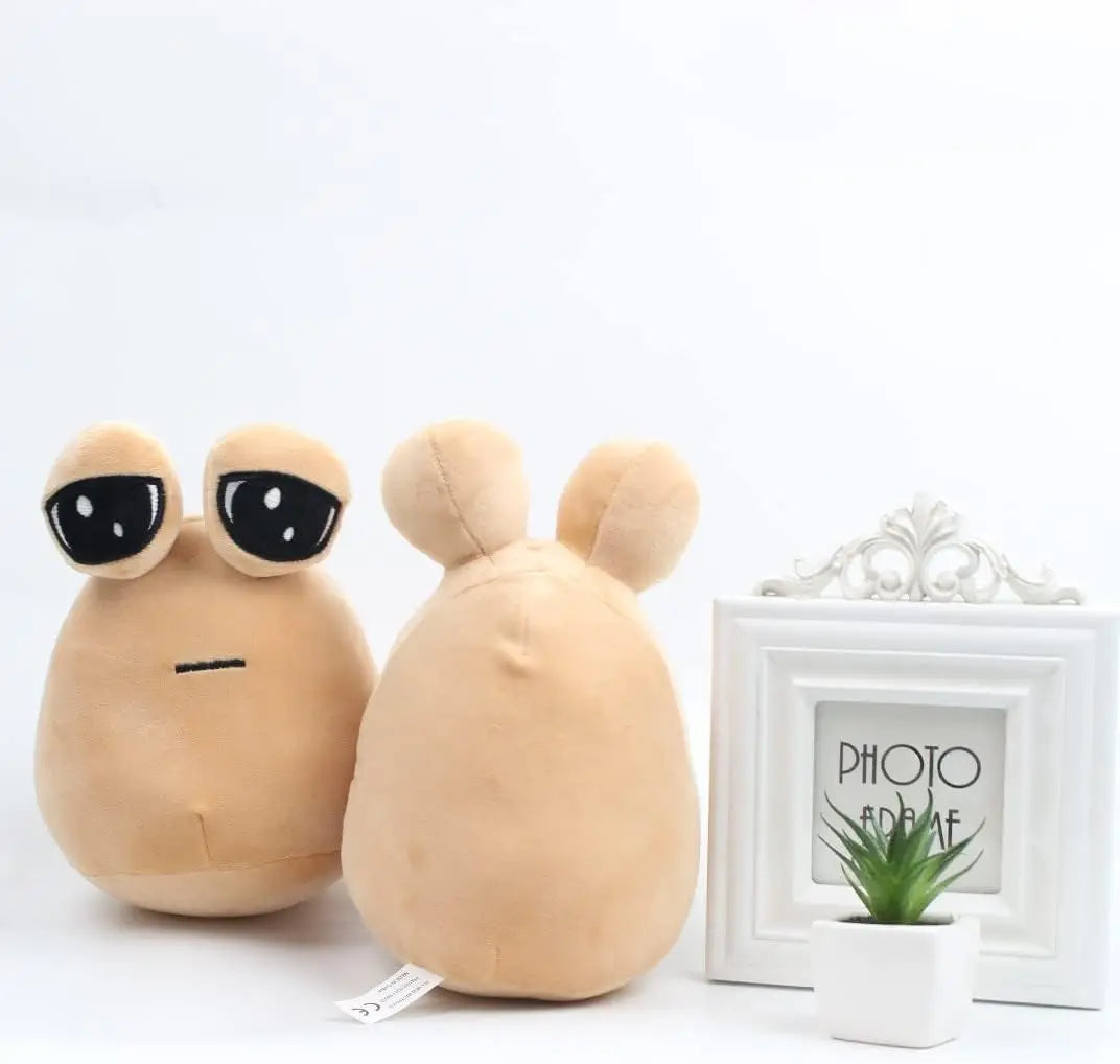 22cm/8.6in Pou Plush Cartoon Alien Toy Kawaii Stuffed Animal Doll Hot Game Figure Gifts for Fans