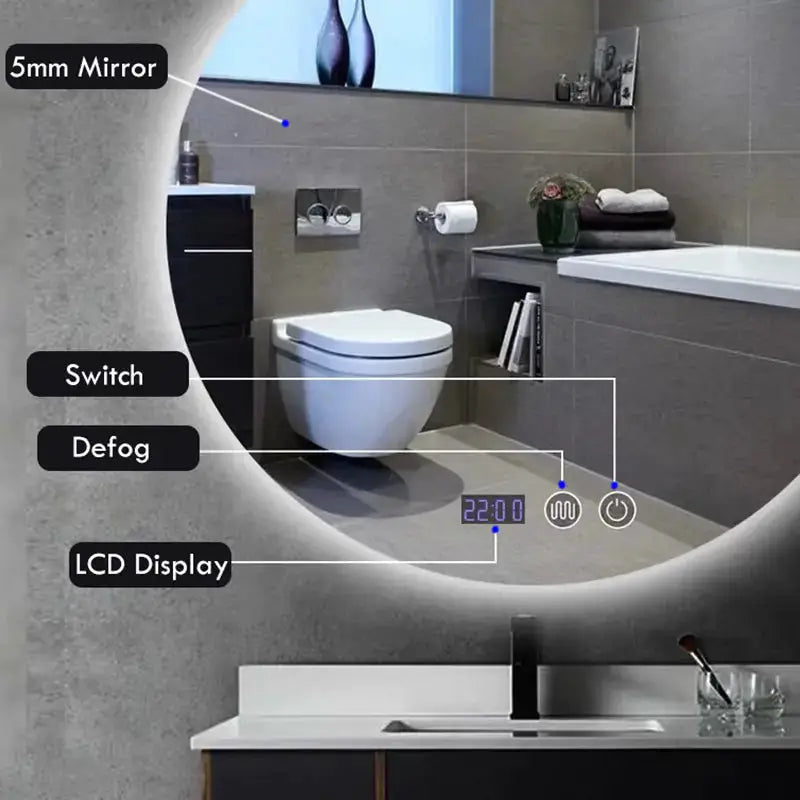 LED Bathroom Mirror by Oz-Direct.com