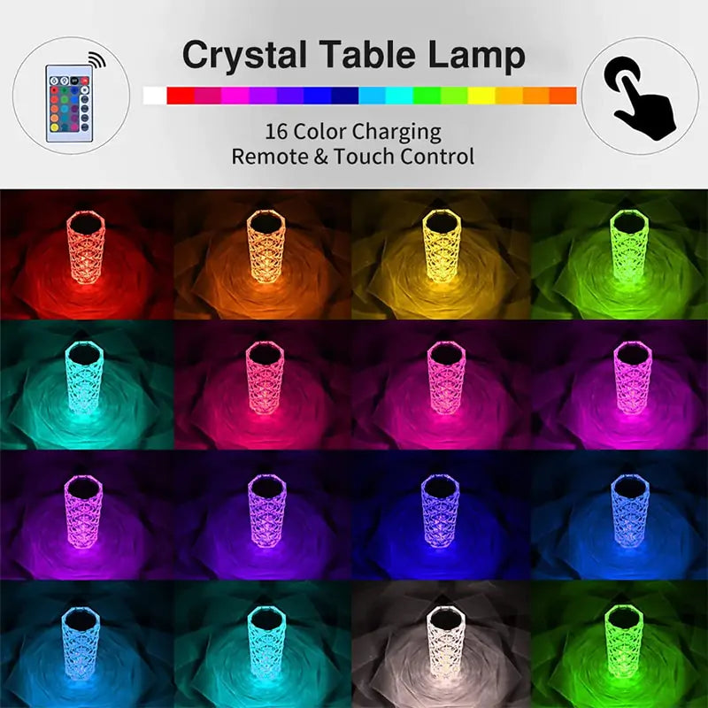 3D Effect Crystal LED Lamp