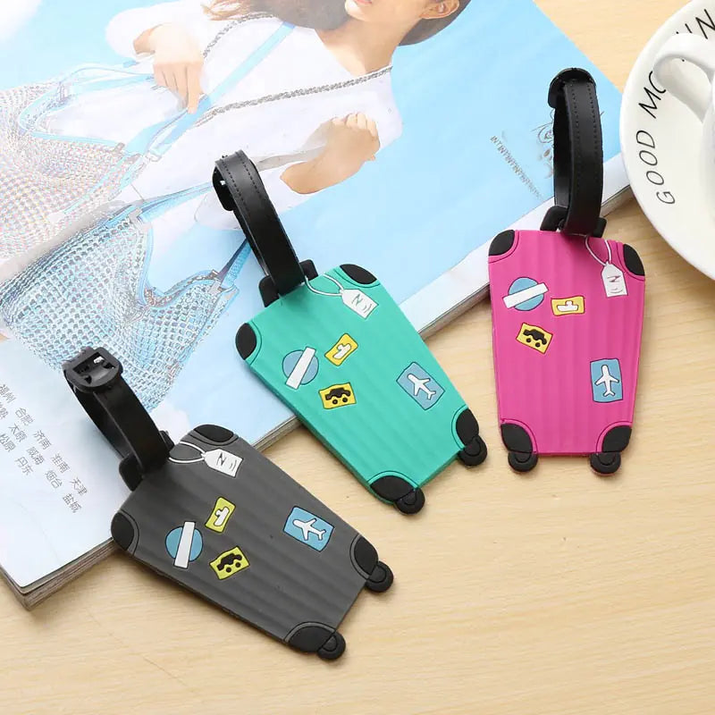 Fashion Silicone Luggage Tags Set