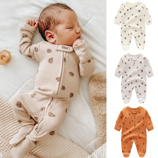 Newborn Baby Knitted Footie Jumpsuit